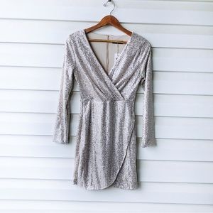 Champagne Sequin New Years Dress